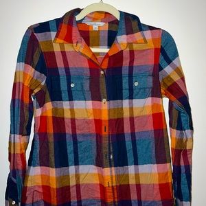 L.L Bean flannel 🧡💙🤎